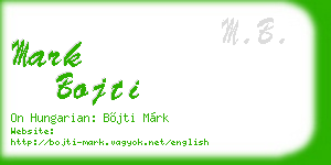 mark bojti business card
