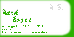mark bojti business card